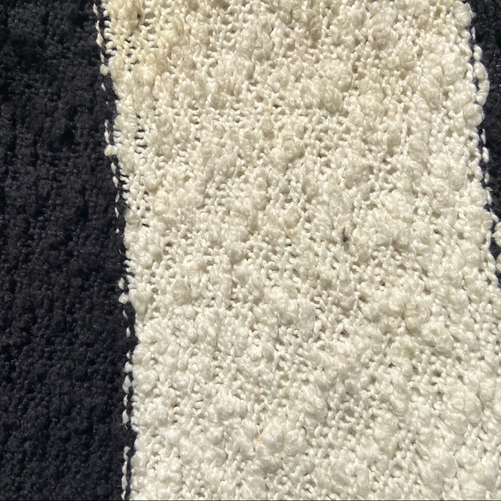 FREE PEOPLE black and cream knubby knit sweater - Picture 7 of 9